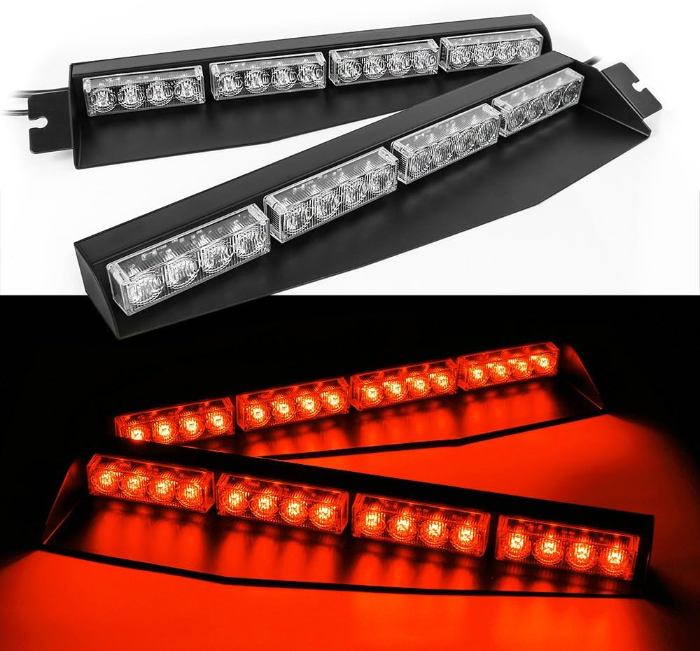 32 LED Red & Blue Emergency Strobe Light Bar S238674
