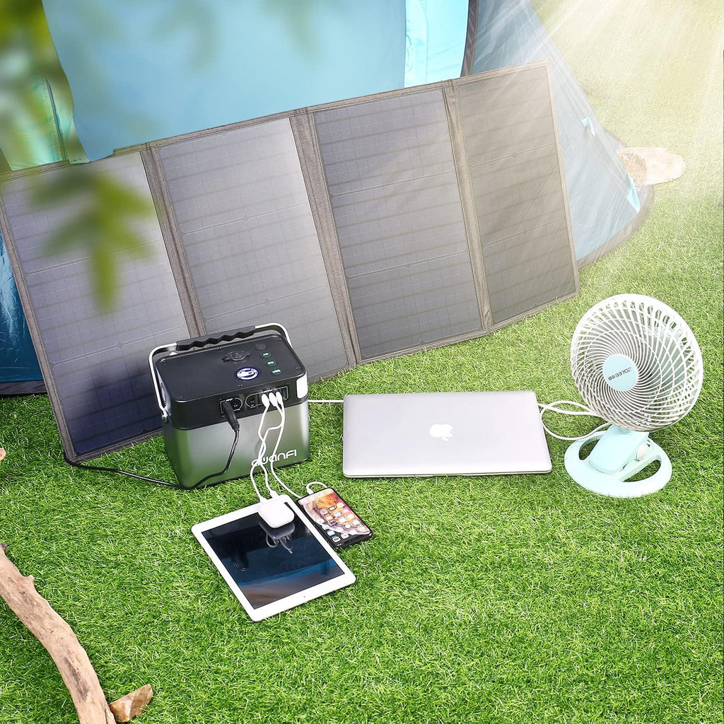 505 Wh Portable Power Station Solar Generator with 110V 500W AC Outlets S905