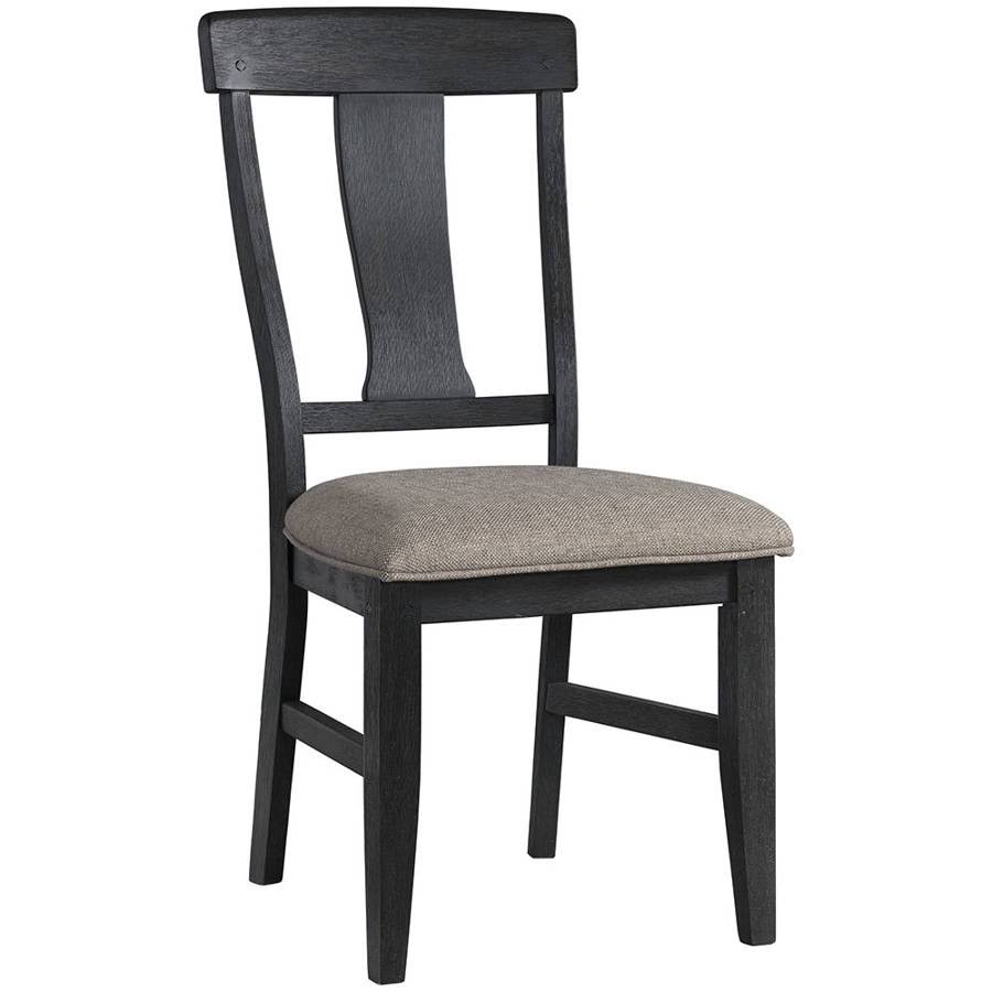 Splatback Side Chair Set of 2 Oiled Black D980582