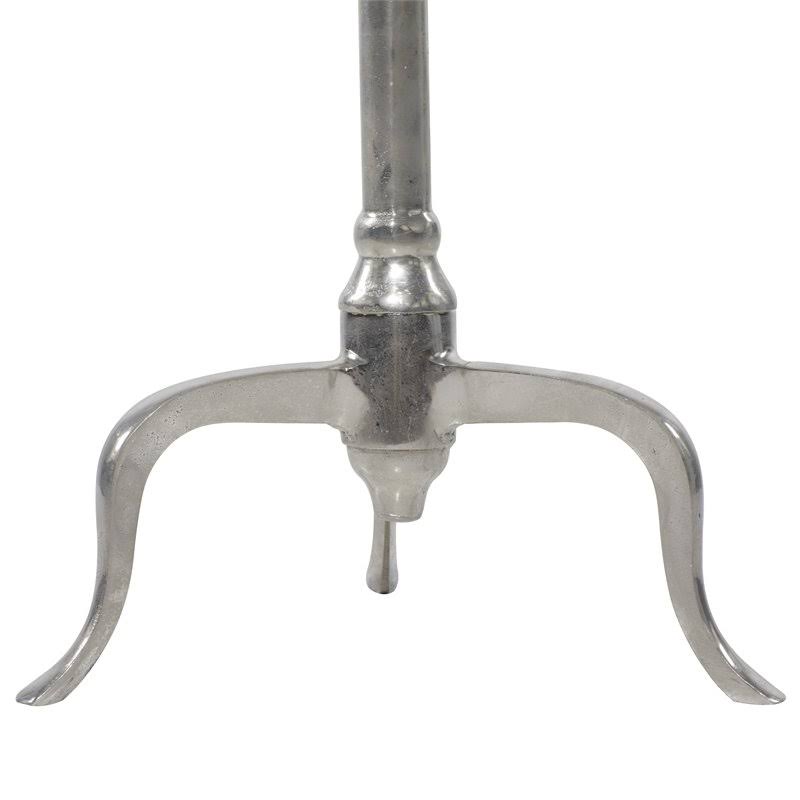 Silver Aluminum Accent Table Y875