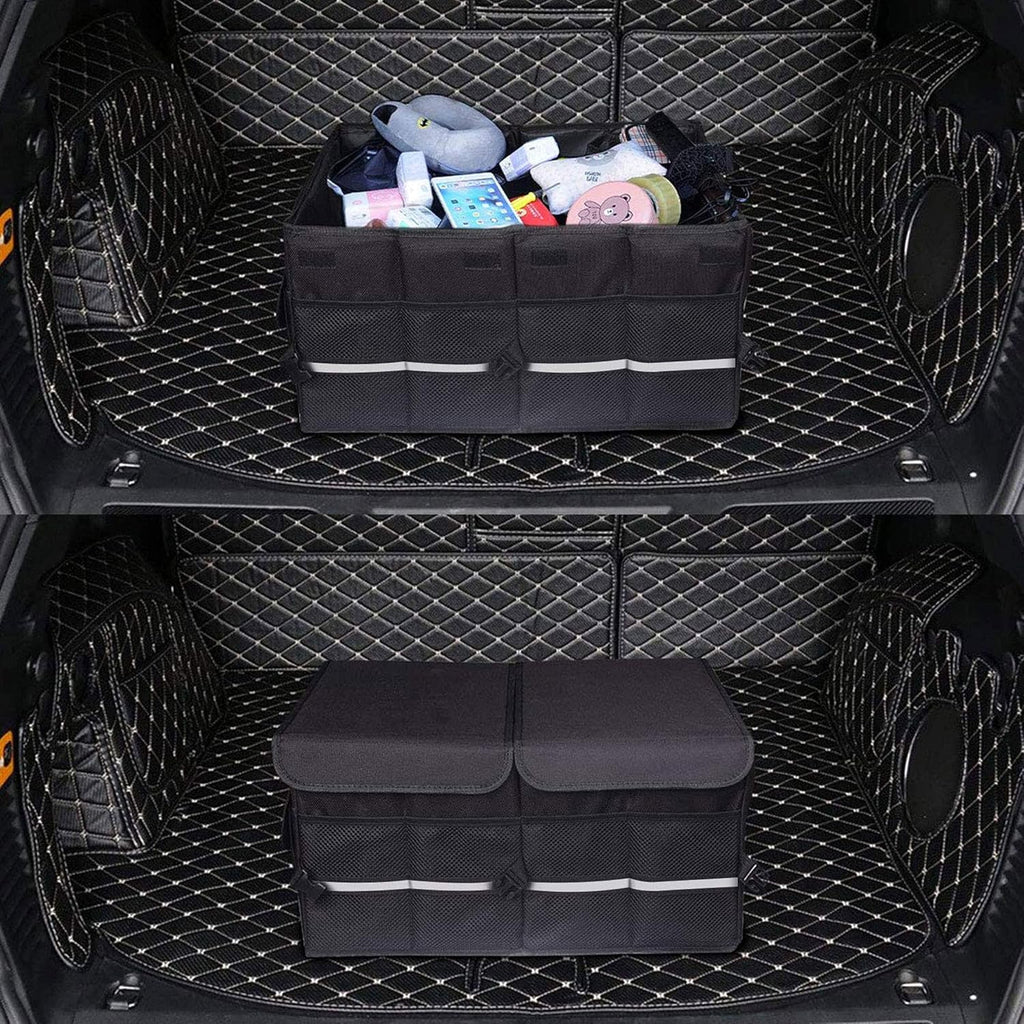 Car Trunk Organizer With Two Lids, Expandable Large Capacity, Non-Slip Bottom, Oxford Fabric O691
