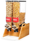 Double Tabletop Dispenser with Bamboo Stand H288