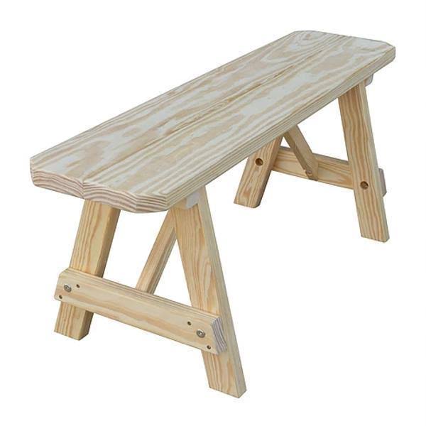 Yellow Pine Backless Bench D28654
