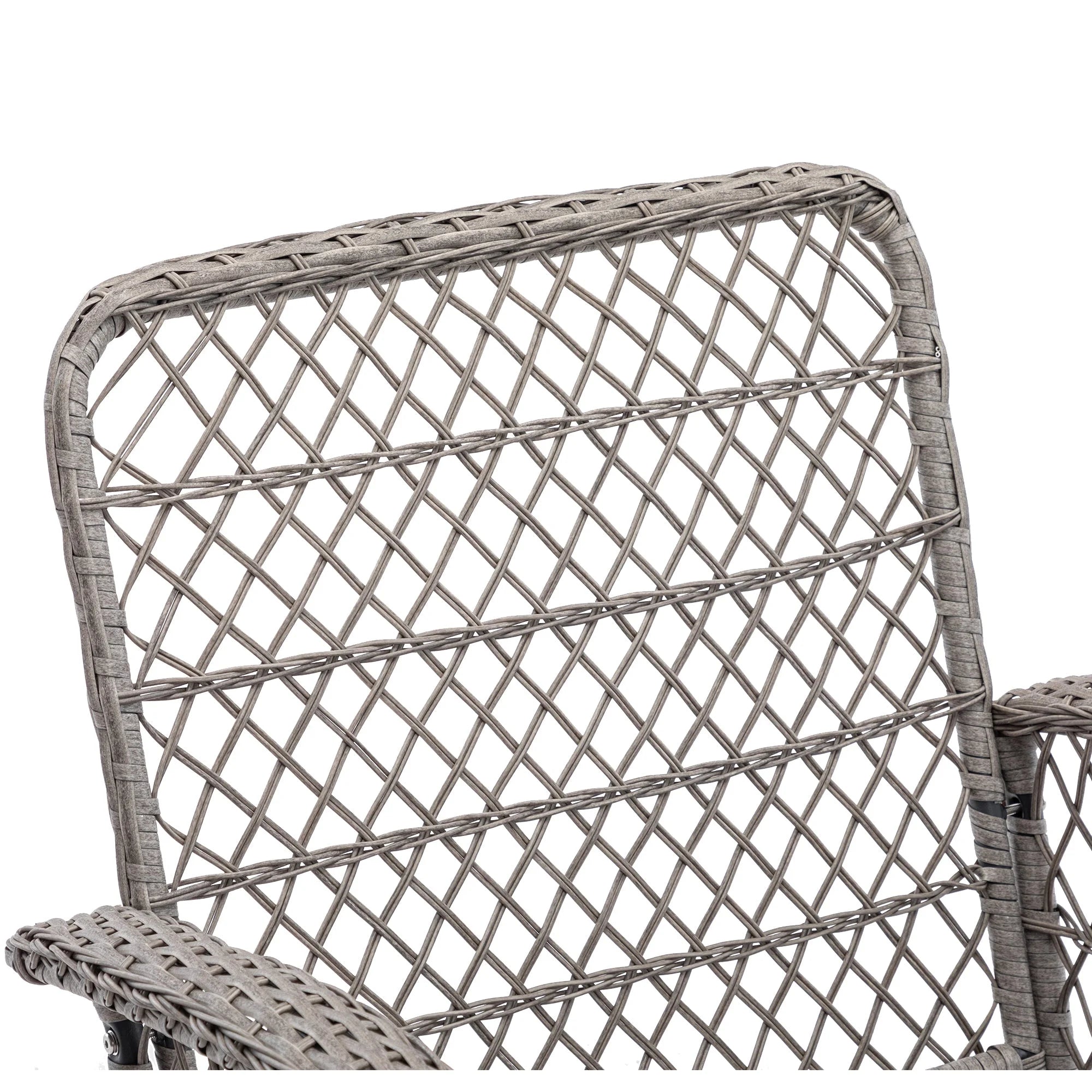 Navy Blue 3 Pc Outdoor Swivel Rocker Patio Chairs N40941