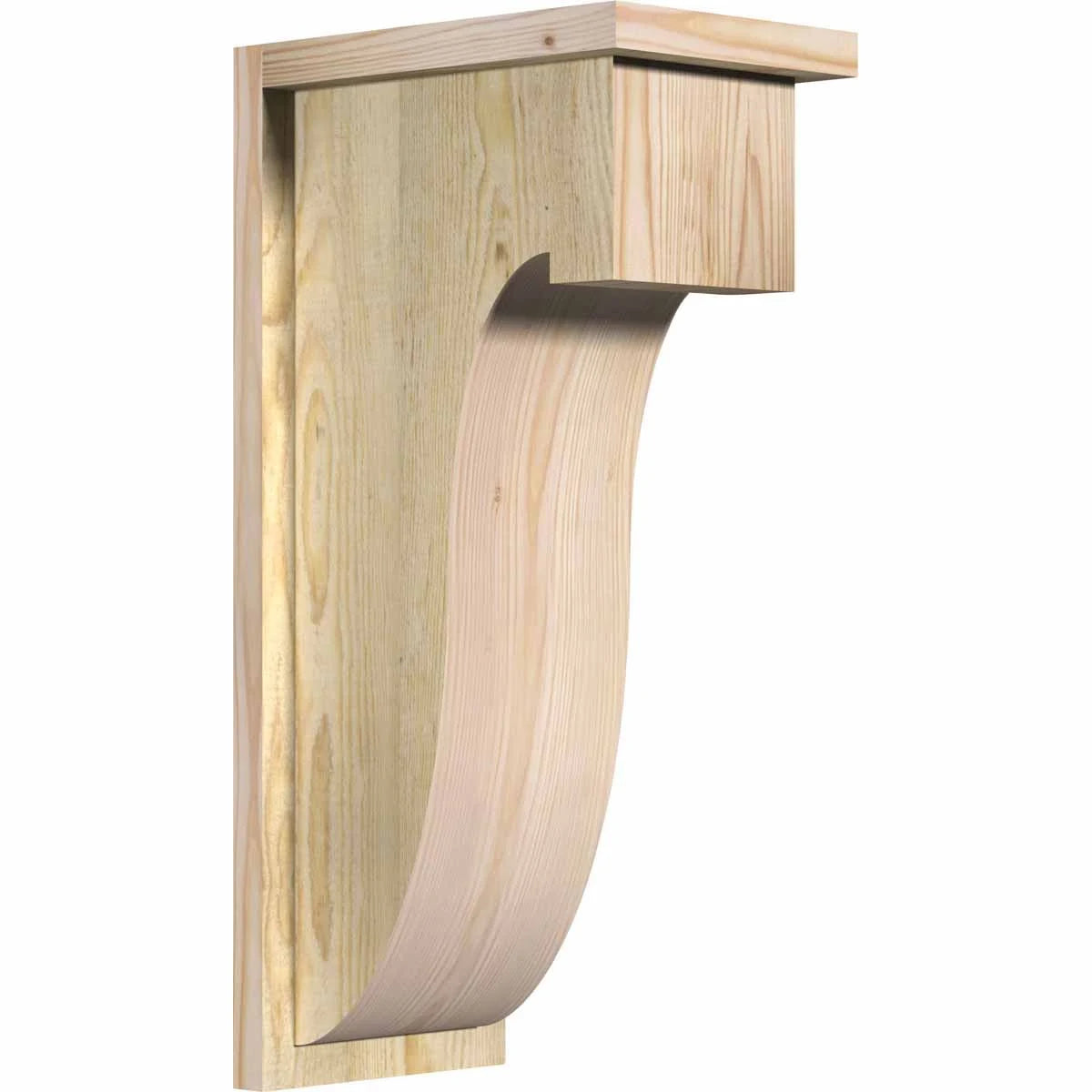 Rough Sawn Corbel with Backplate, Douglas Fir N425239