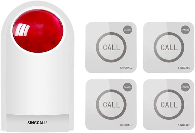Waterproof Outdoor Emergency Strobe Siren Alarm Kit with 2 Call Buttons O9331
