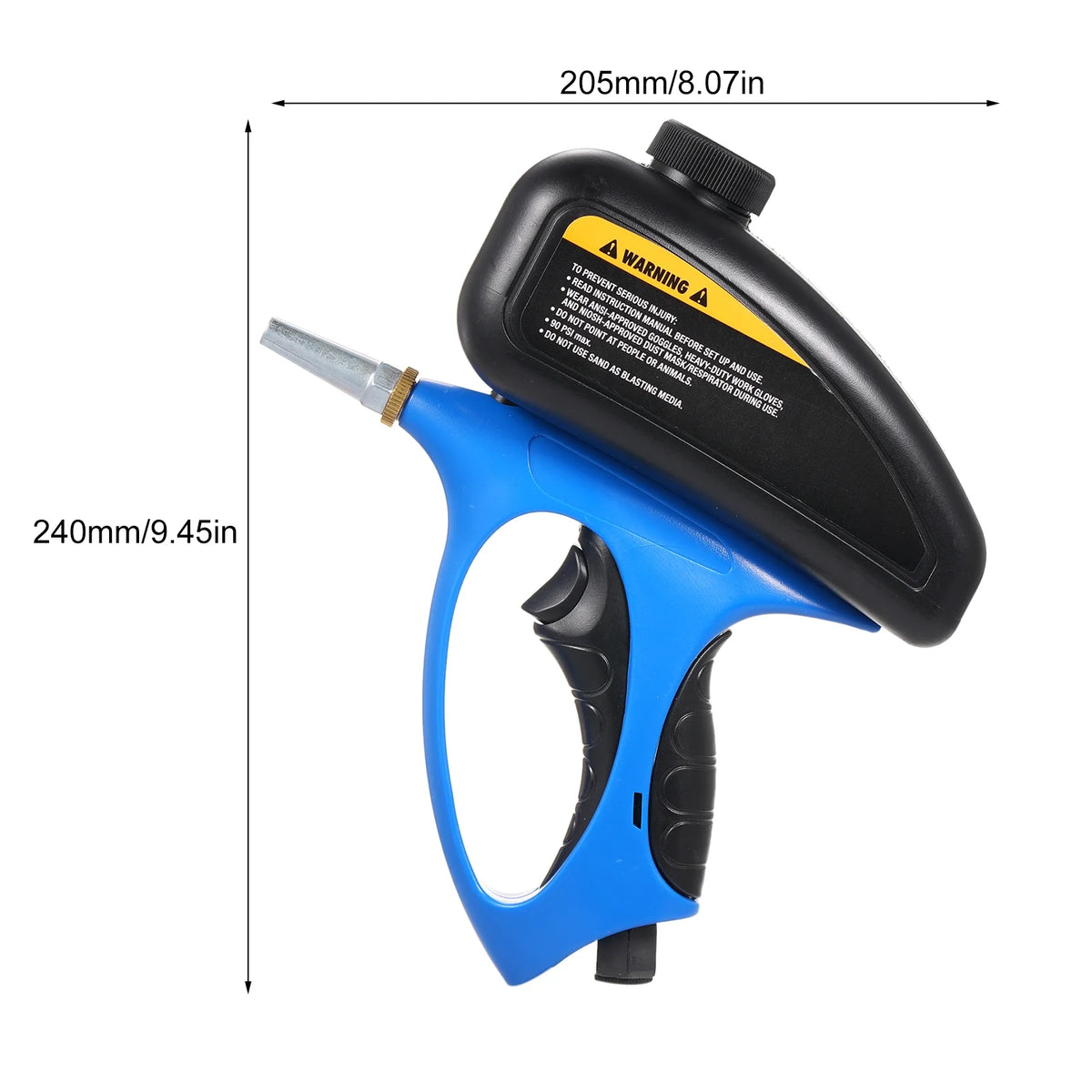 Sandblaster Handheld Pneumatic Sand Blast Machine Glass Tombstone Sprayer With Small Nozzle N178