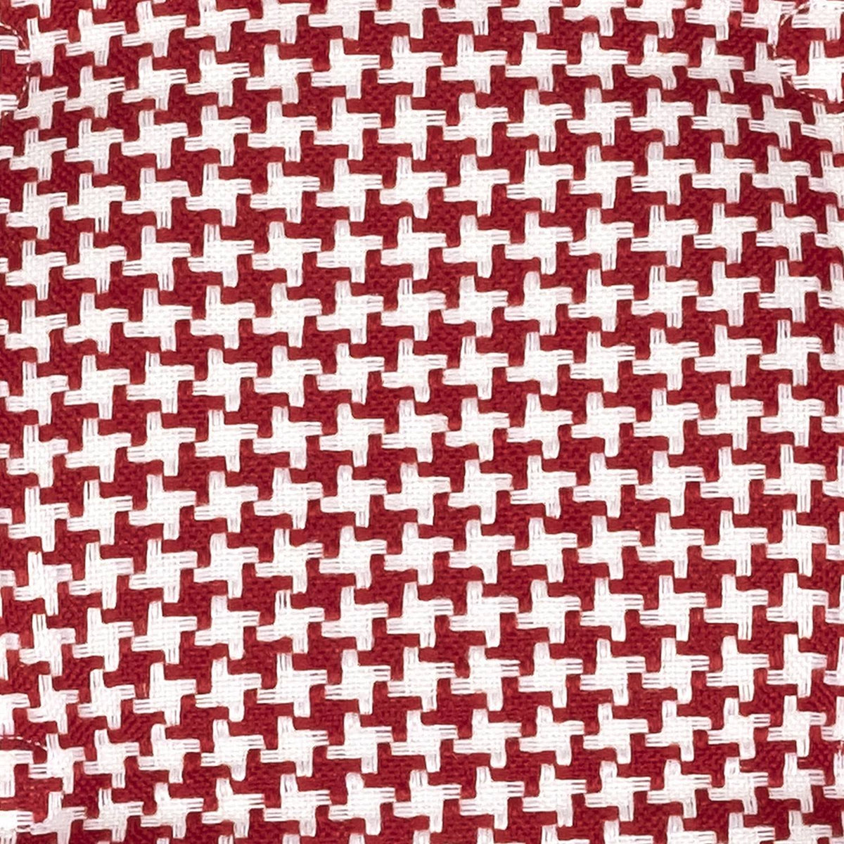 Red Houndstooth U-Shaped Memory Foam Chair Pad Set of 12 J8166