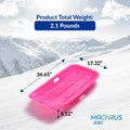 Large Plastic Toboggan Sled with Attached Pull Rope C258