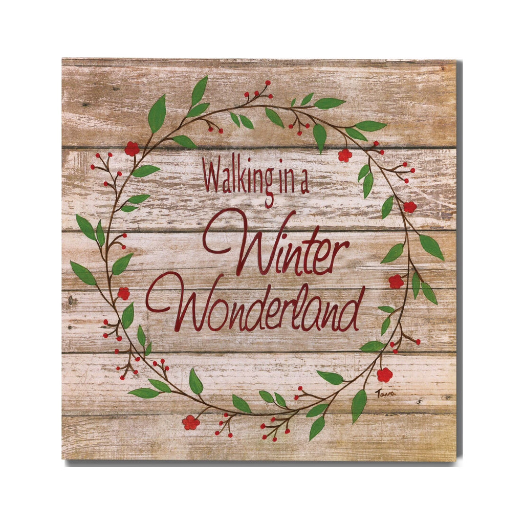 Winter Wonderland Wreath Gallery Wrapped Canvas 10x10 X724