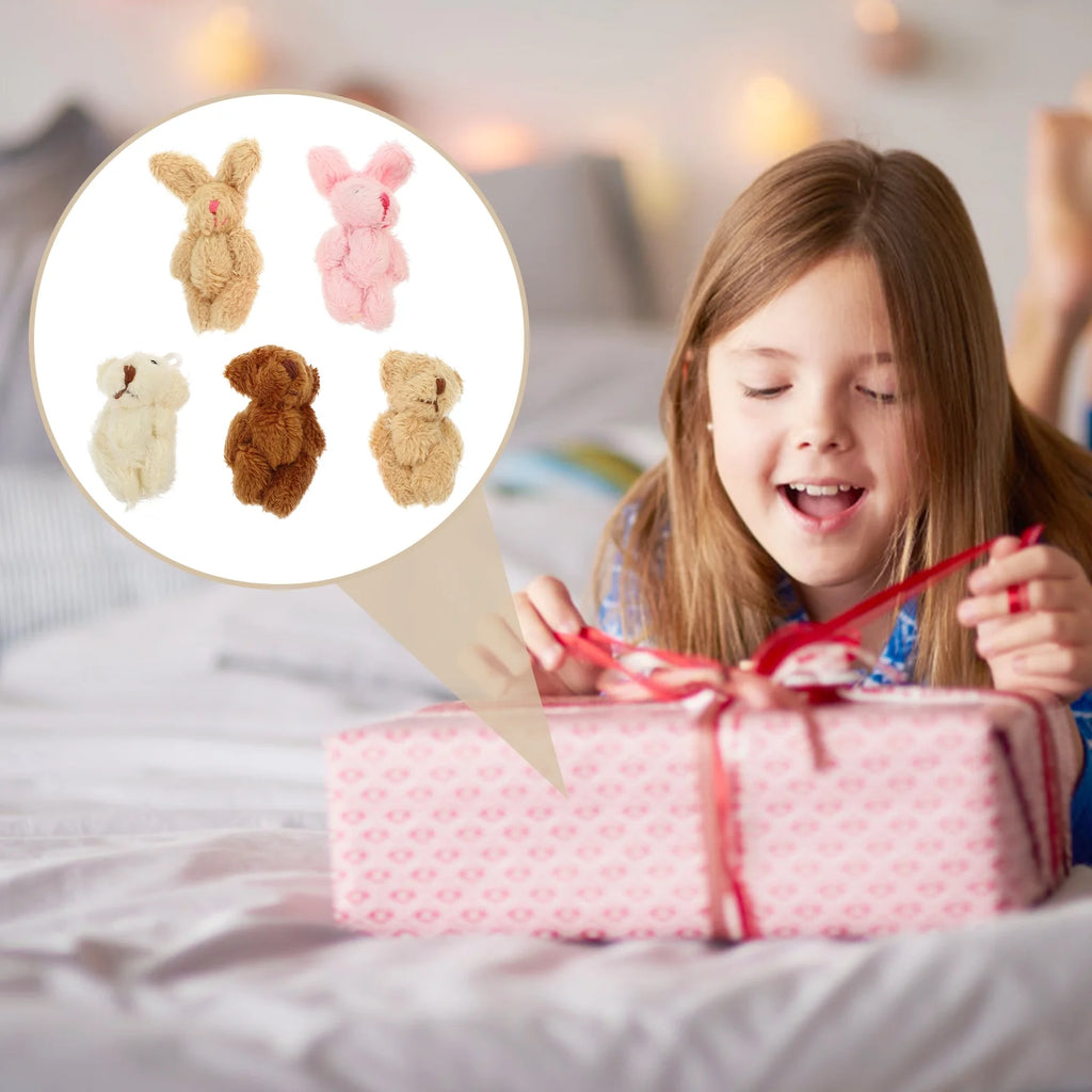5pcs Miniature Plush Doll Figurines E5678