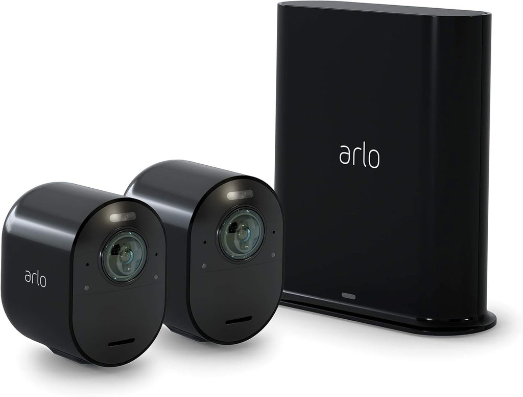 Black 4K Wireless Security Camera System O146120