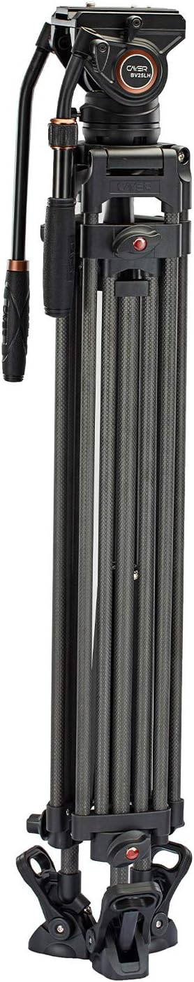 Carbon Fiber Video Tripod System with Fluid Drag Head E31285