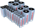 High Capacity NiMH Rechargeable 26-Cell Battery Package: 8AA/8AAA/4C/4D/2 9V B665