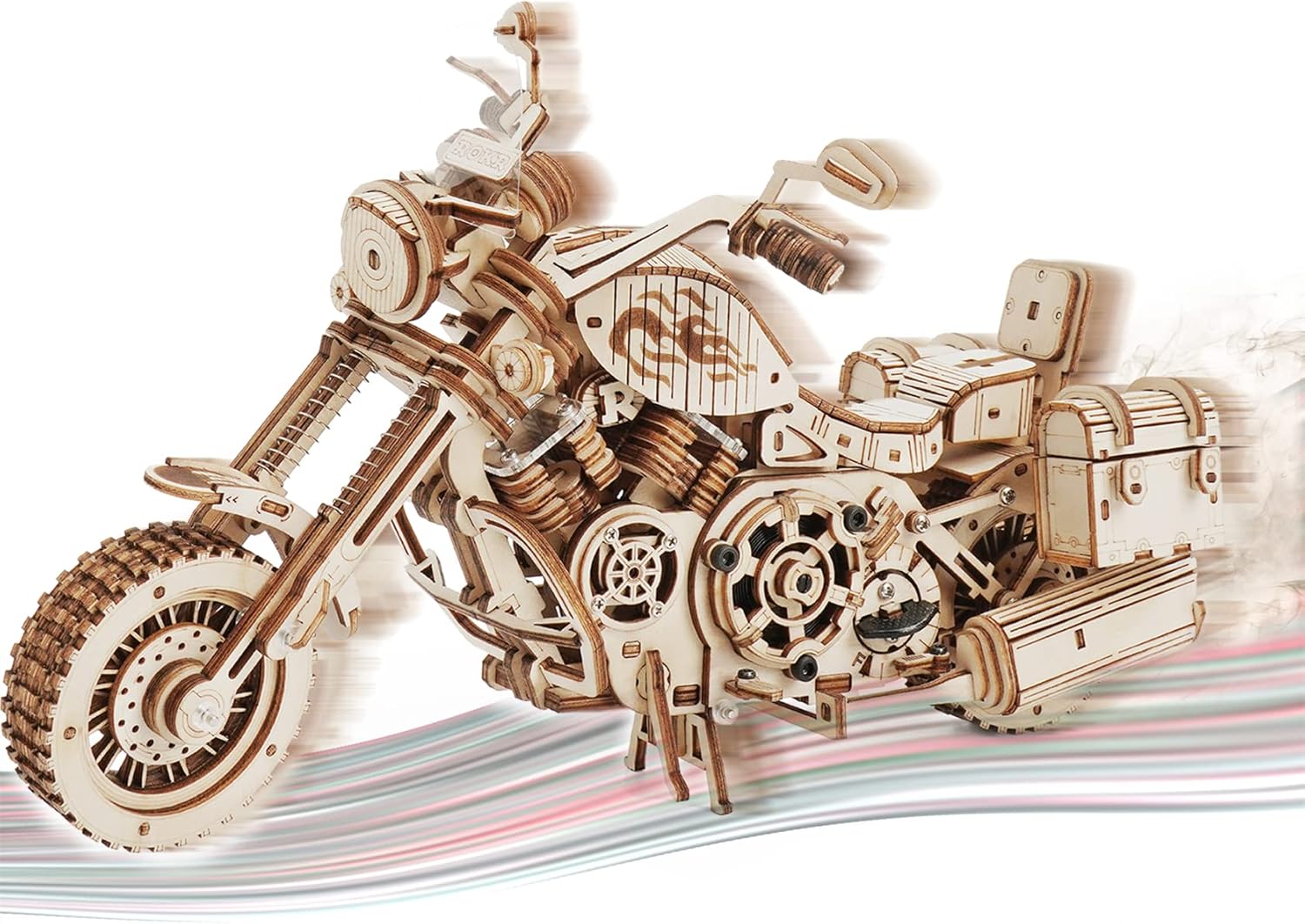 3D Wooden Motorcycle Puzzle Model Car Kits K2315