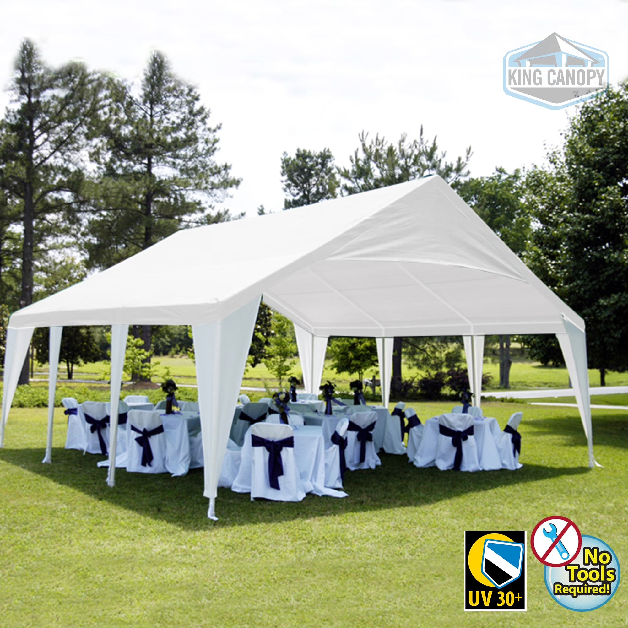 20x20 Canopy Event Tent with White Cover L35204