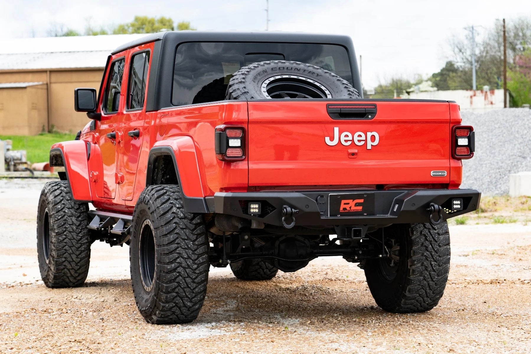 Heavy Duty Rear Bumper with LEDs Y3781