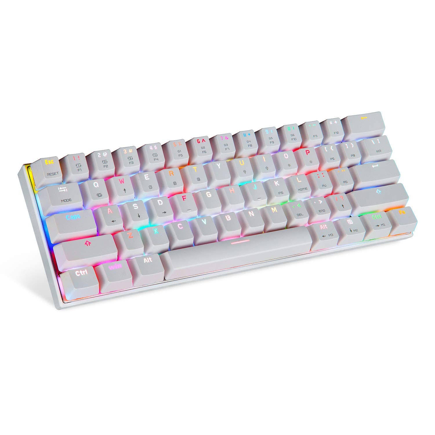 60% Compact 61 Keys RGB Backlit Mechanical Keyboard Y2351