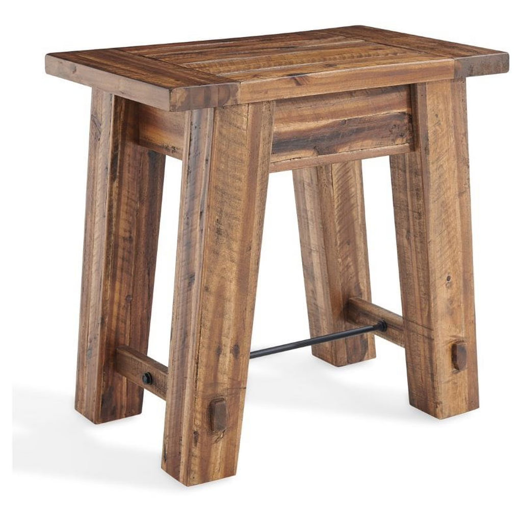 Industrial Wood End Table O53240
