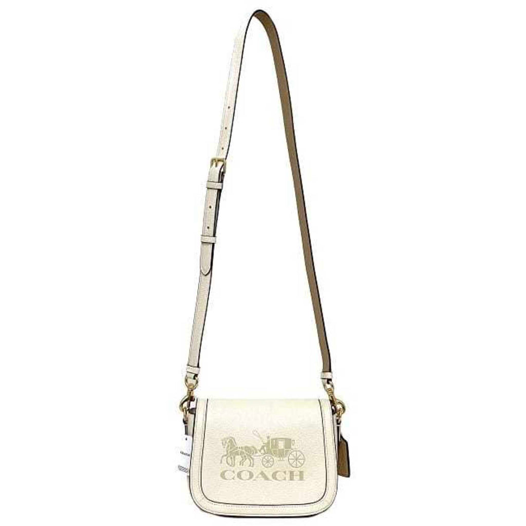 White Leather Shoulder Bag I257392