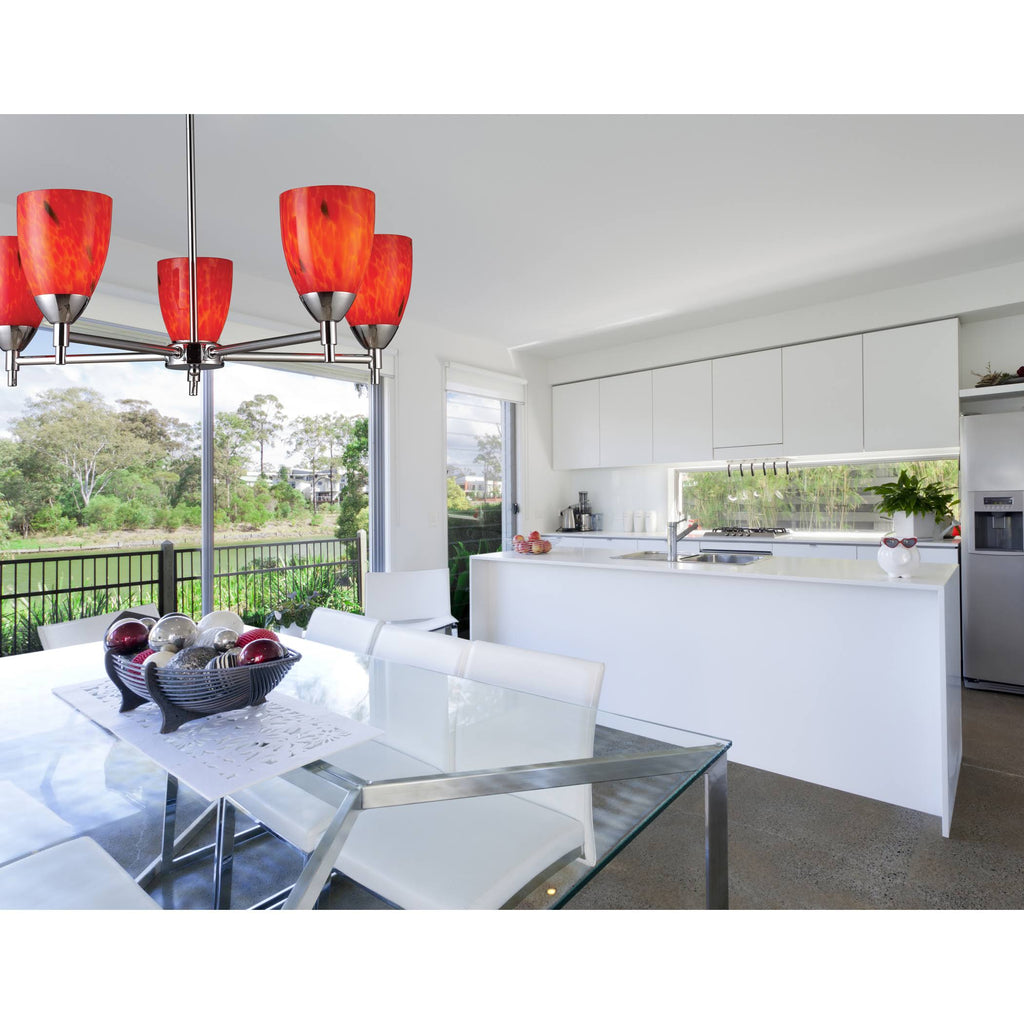 Polished Chrome 1-Light Sconce with Sandy Glass V61973