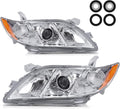 Chrome Housing Clear Lens Headlights Assembly W664
