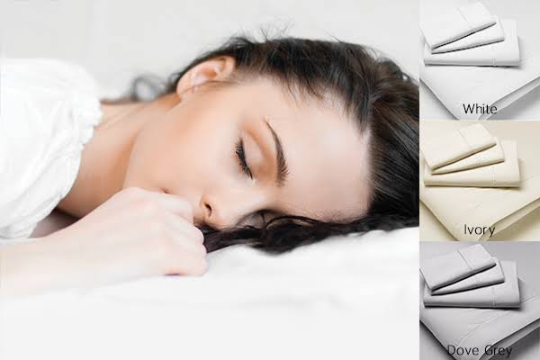Queen Ivory Microfiber Sheets L849