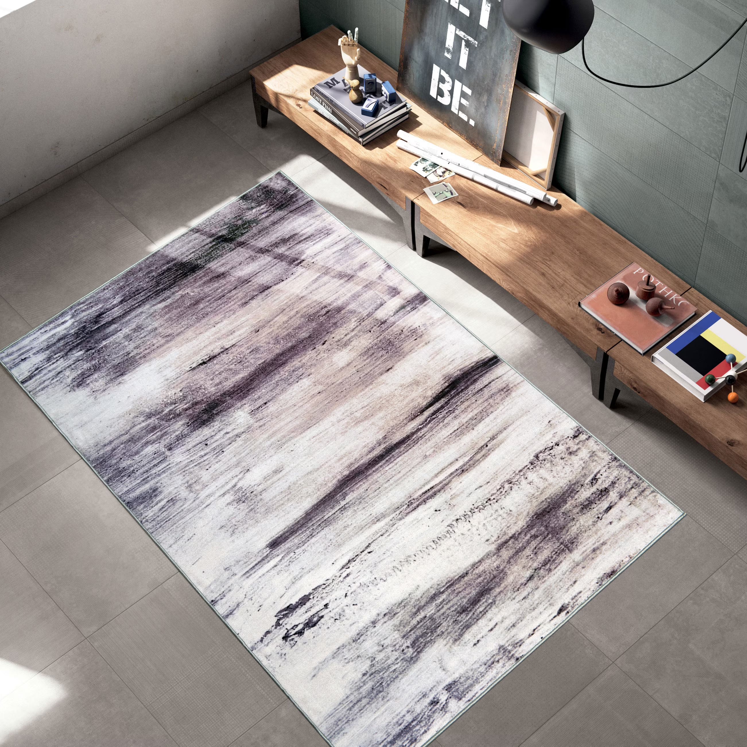 Gray 10' x 13' Area Rug U8839