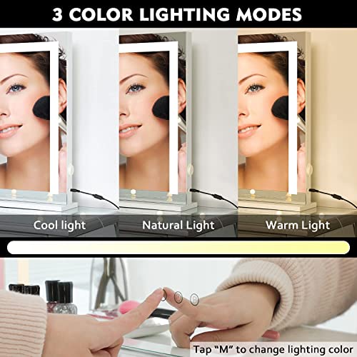 White Dimmable LED Makeup Mirror L9892