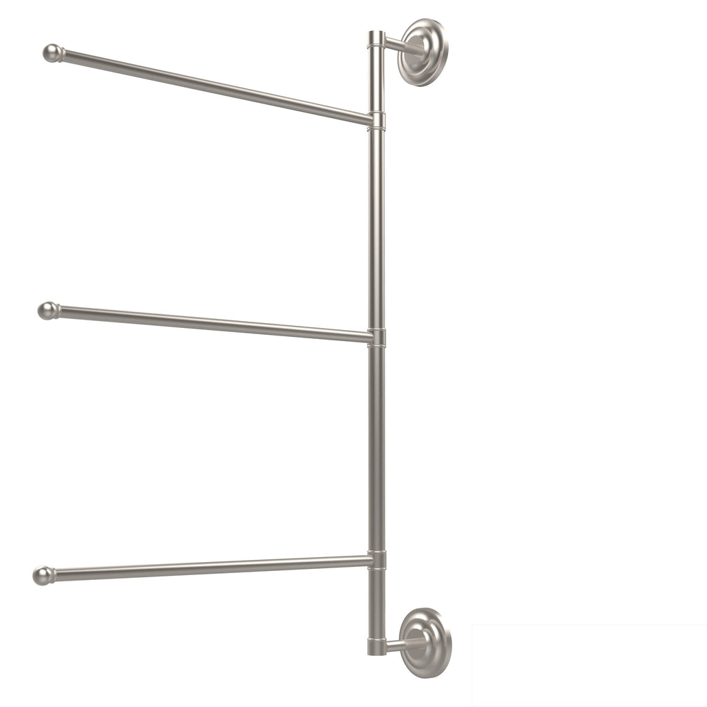 Satin Nickel 28-in Swing Arm Towel Bar F59715