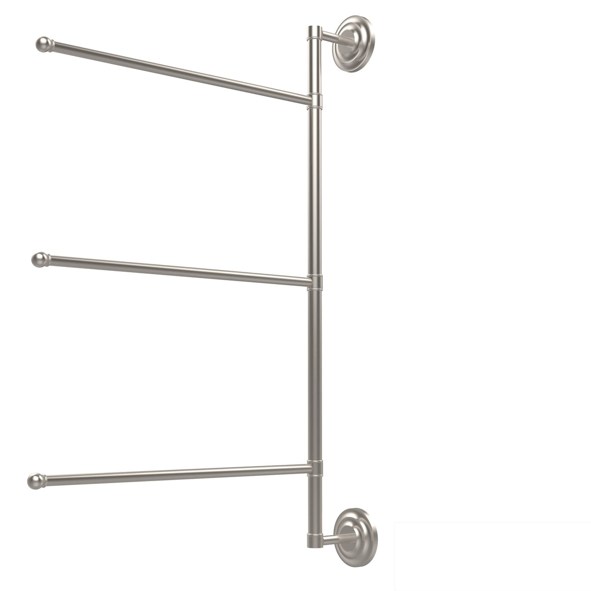 Satin Nickel 28-in Swing Arm Towel Bar F59715