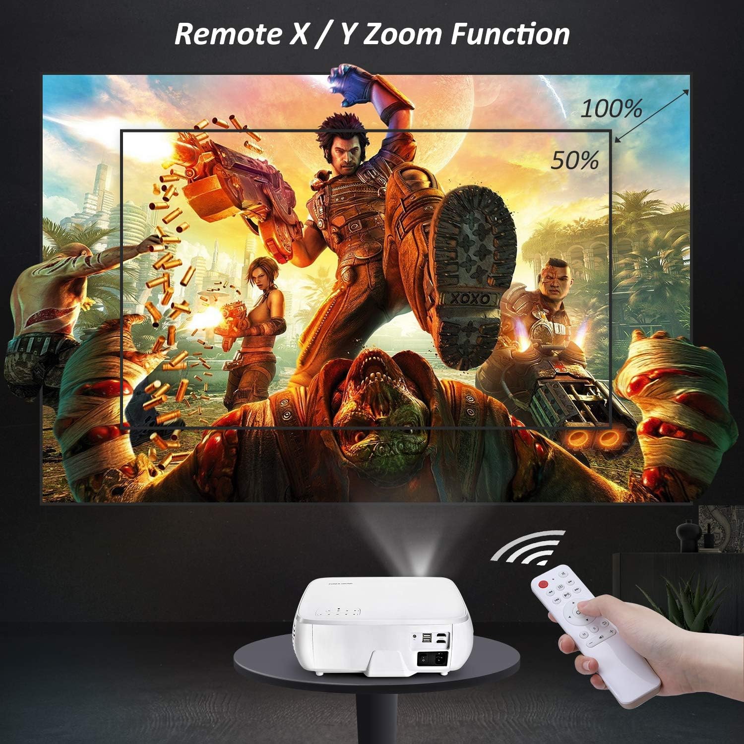 White 1080P LCD Projector V875667