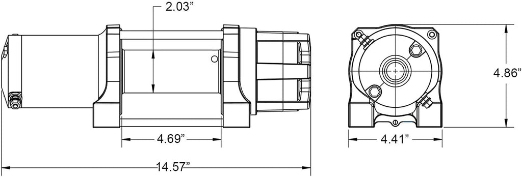 Winch Mounting Plate for Polaris RZR XP 900, Steel, Pack of 2 W880