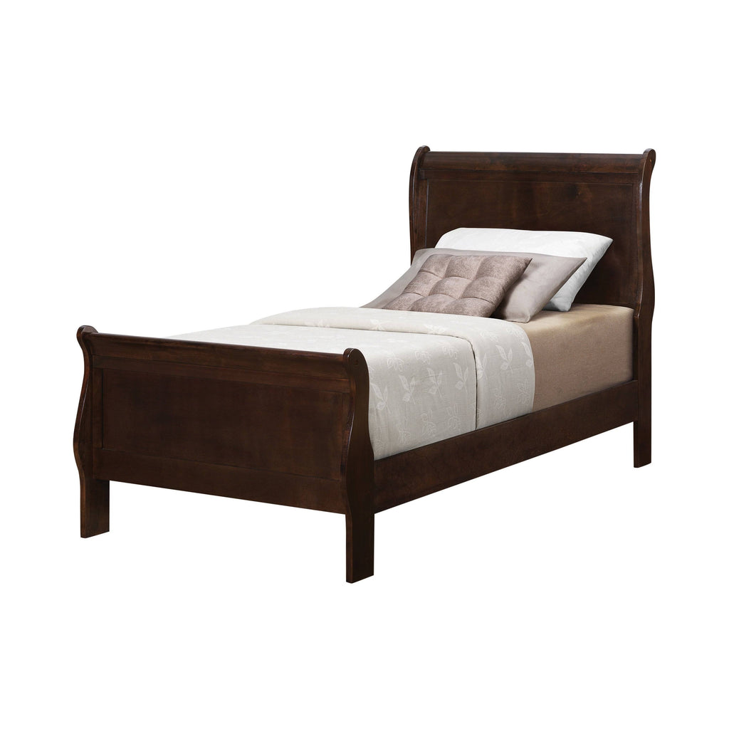 Queen Cappuccino Sleigh Bed V659299