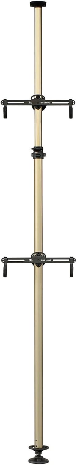 Floor to Ceiling Indoor 2 Bike Bicycle Vertical Dual Hanger Parking Rack Storage Pole Stand X380178