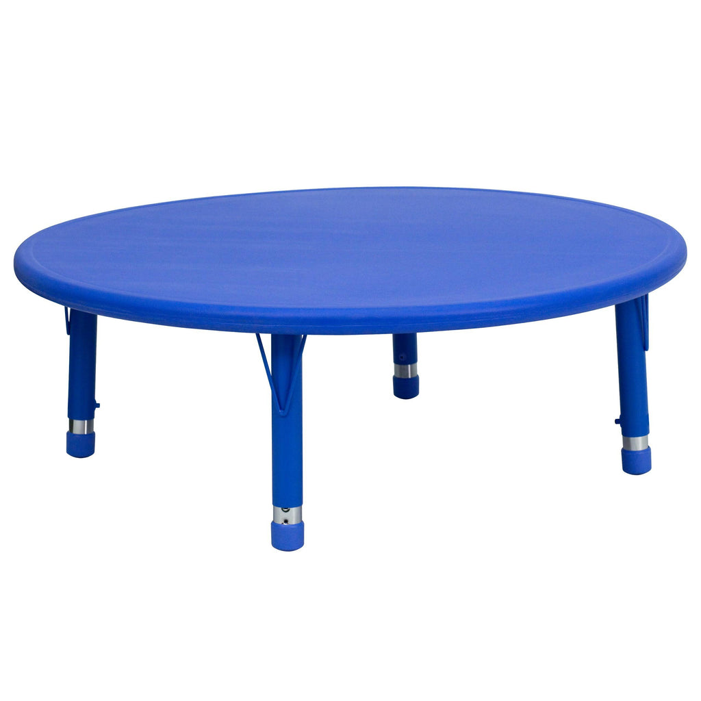 Blue Plastic Height Adjustable Activity Table Y52374