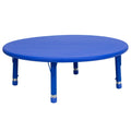 Blue Plastic Height Adjustable Activity Table Y52374