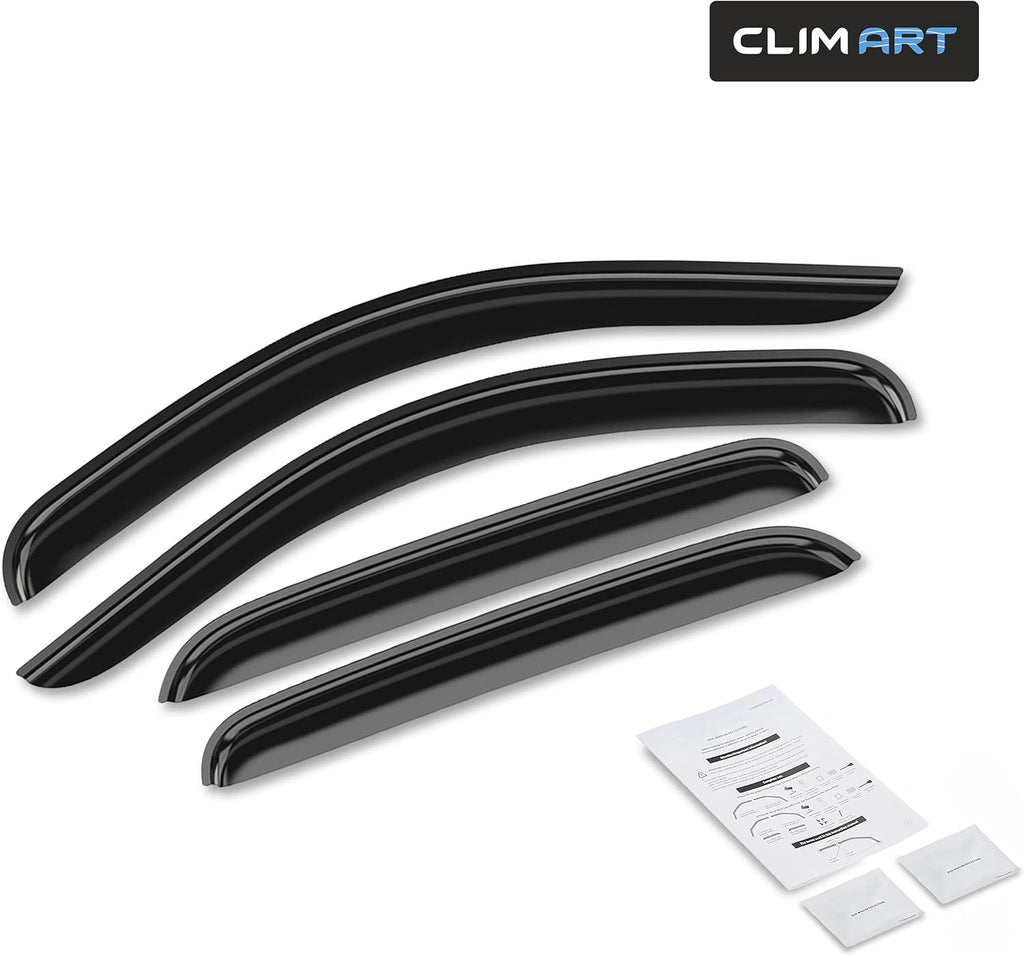Rain Guards for 2007-2013 Chevrolet Silverado/GMC Sierra 1500 Crew Cab, 4pcs B519