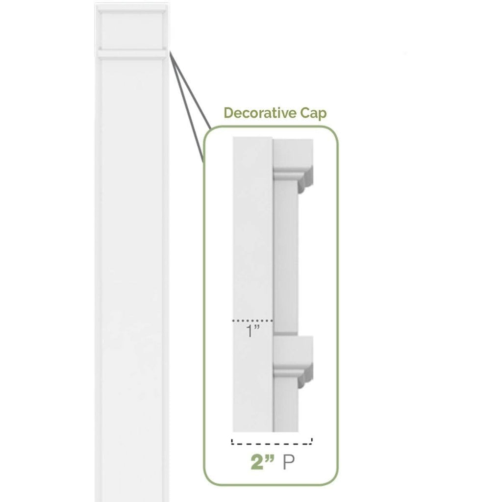 Flat Panel PVC Pilaster (Pair) S626589