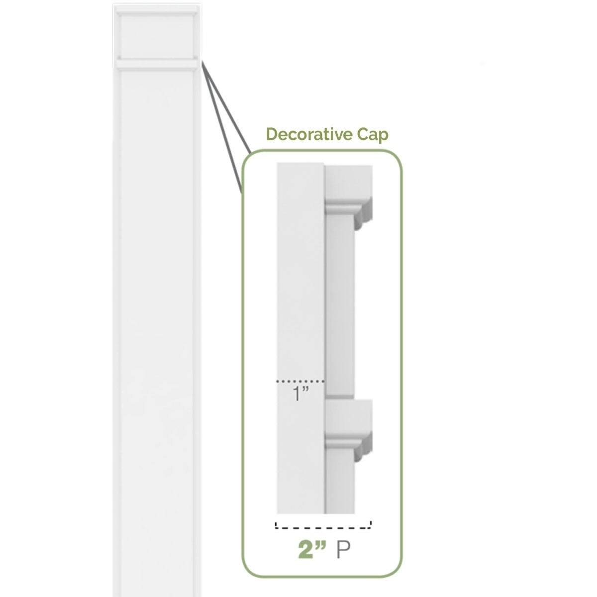 Flat Panel PVC Pilaster (Pair) S626589