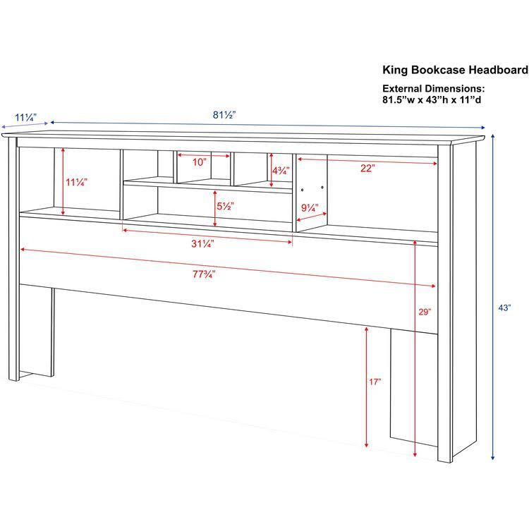 Twin Bookcase Headboard L597589