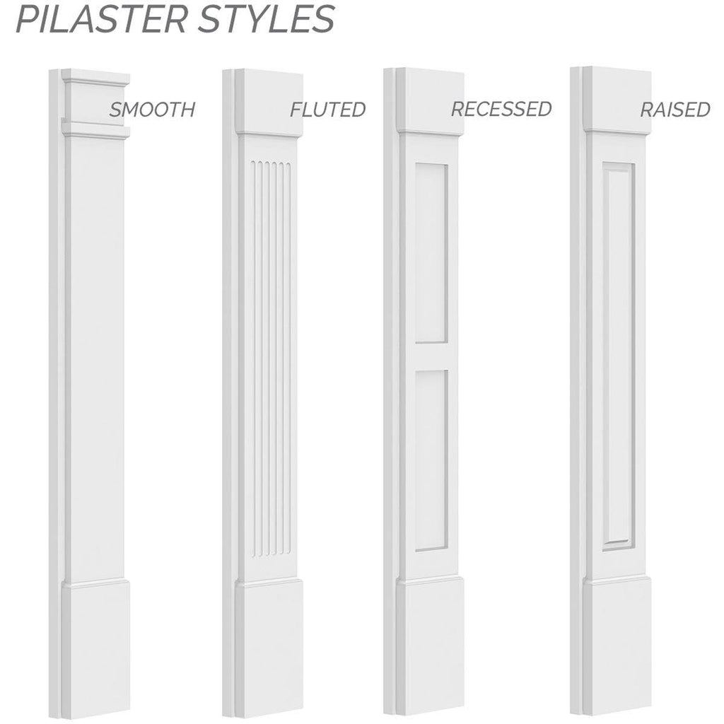 Flat Panel PVC Pilaster (Pair) S626589