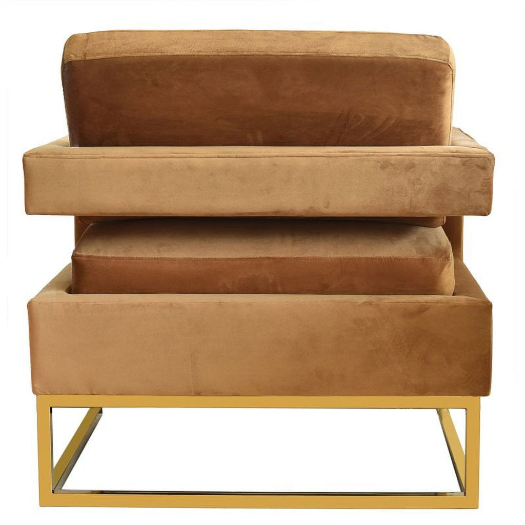 Velvet & Stainless Steel Accent Chair T71362