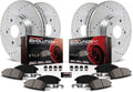 Z23 Carbon Fiber Brake Pads with Drilled & Slotted Brake Rotors Kit Z370271