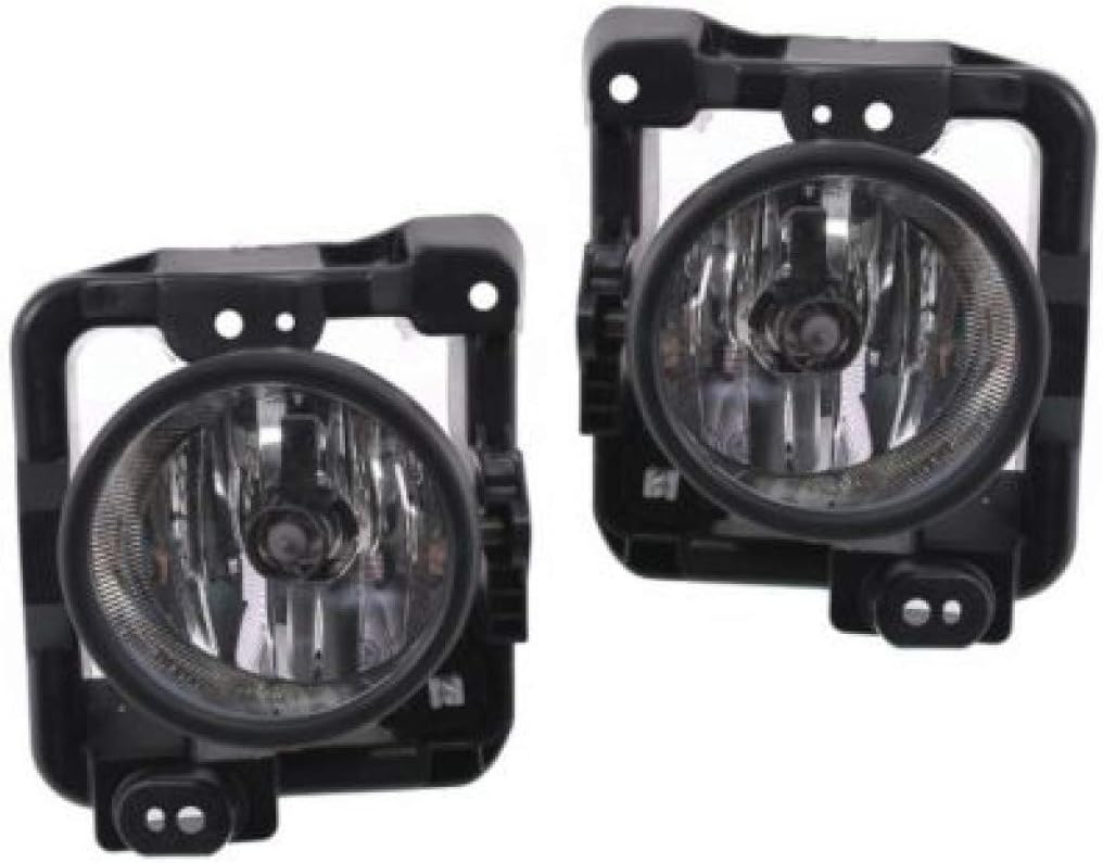 Fog Light Assembly Pair with Bulbs N8292