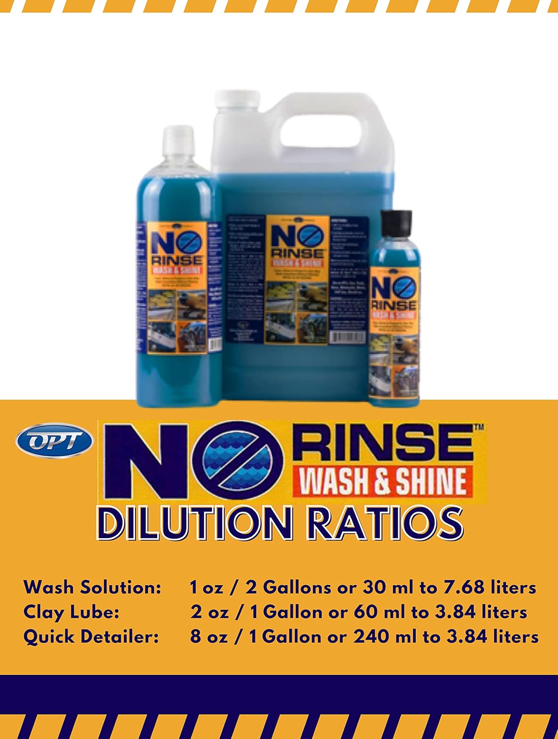 No Rinse Wash & Shine - 1 Gallon, Case of 4 Z1069