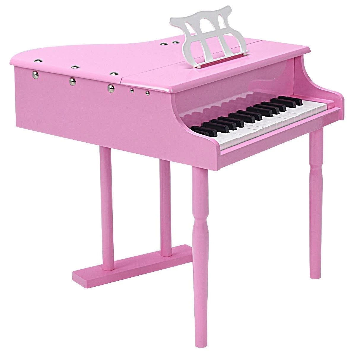 Pink Children Grand Piano with Bench Q95348