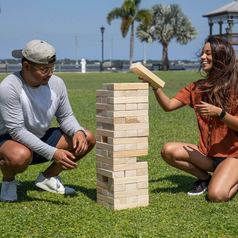 Giant Wooden Tumble Tower Game T147958