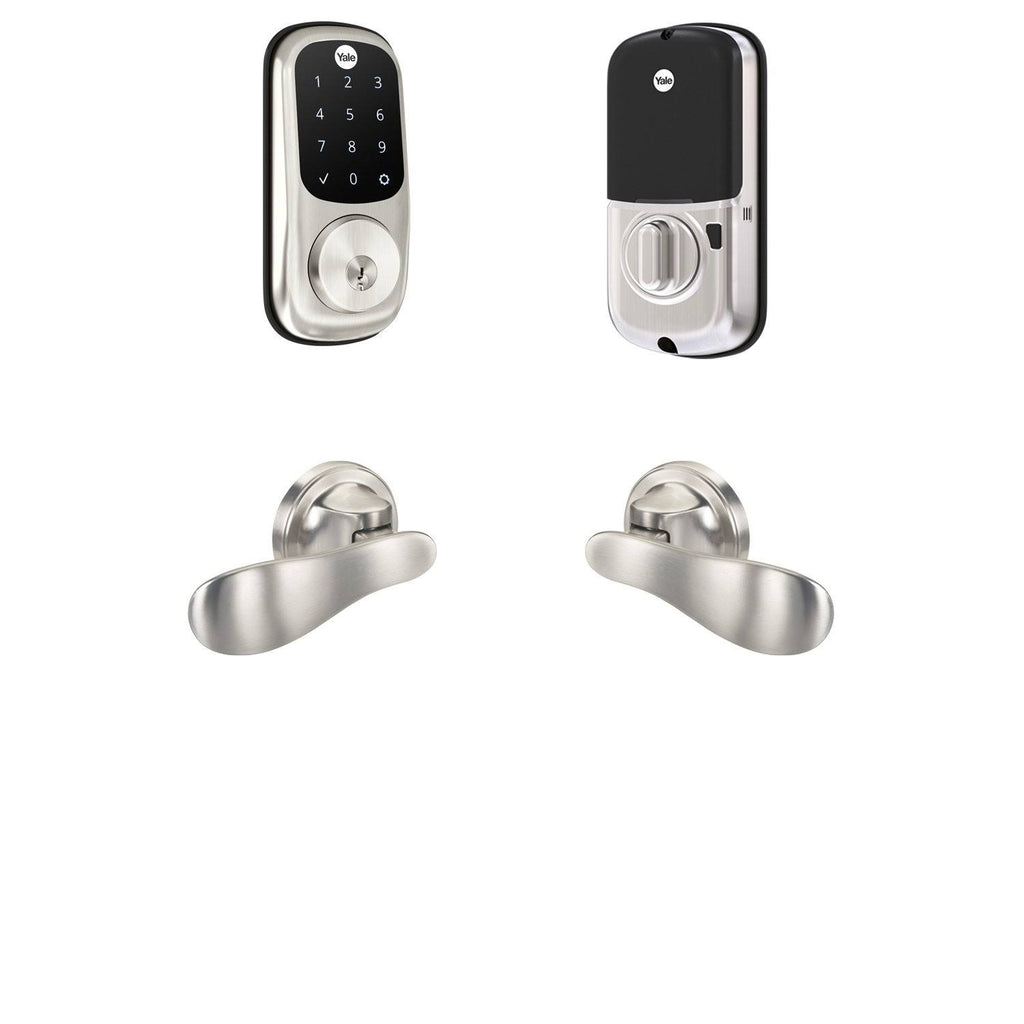 Z-Wave Plus Assure Lock Touchscreen Deadbolt with Passage Navis Paddles U9502
