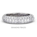 14K White Gold Pave Setting Eternity Ring L65897